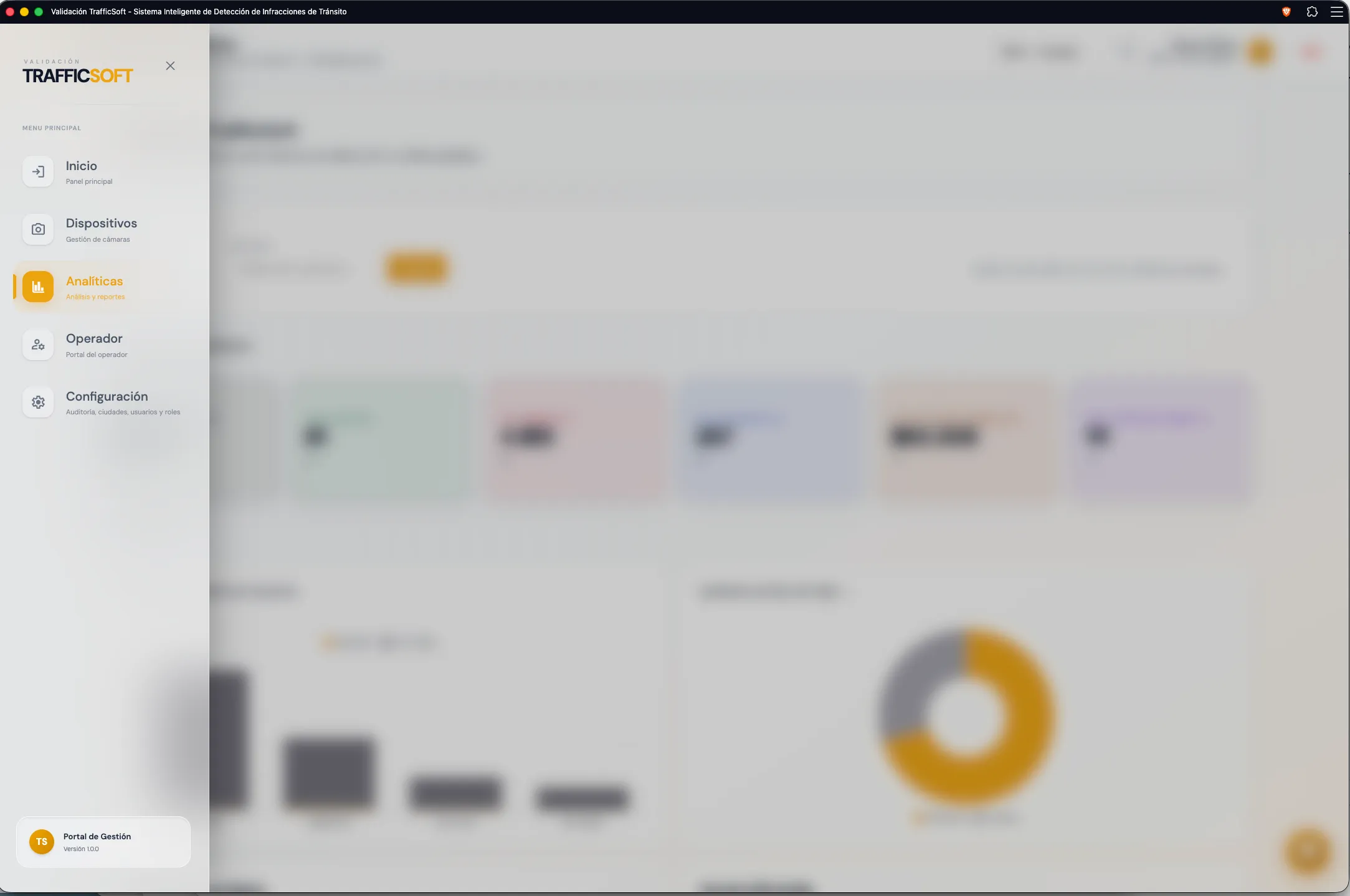 Portal TrafficSoft — validación y detección automatizada de infracciones de tránsito